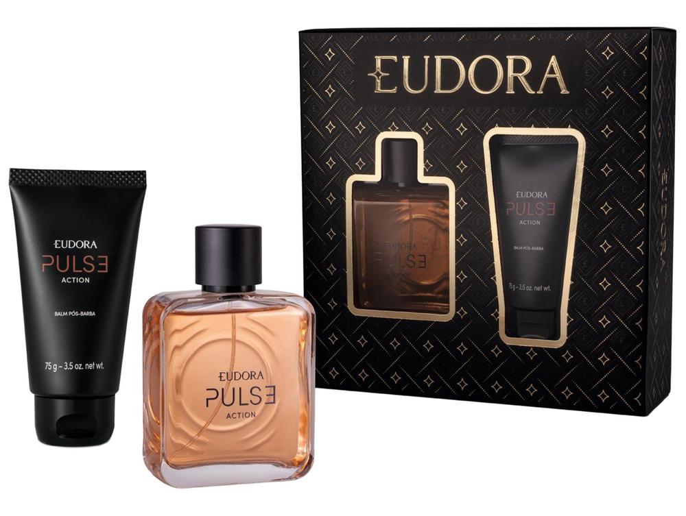 Kit Eudora Balm Pós-Barba 75g e Desodorante Colônia 100ml Pulse Action