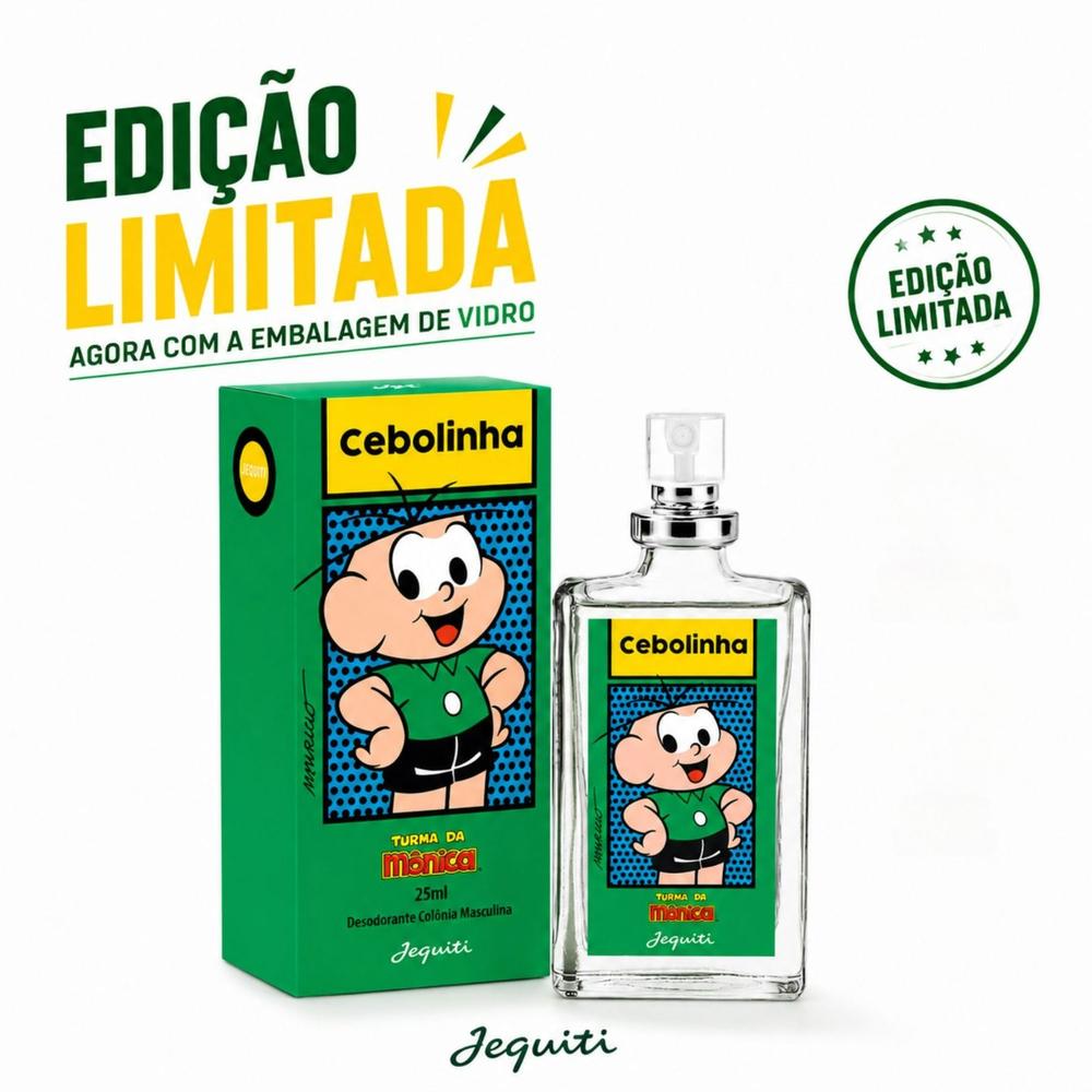 Perfume Cebolinha 25ml Edição Limitada Frasco De Vidro - Jequiti