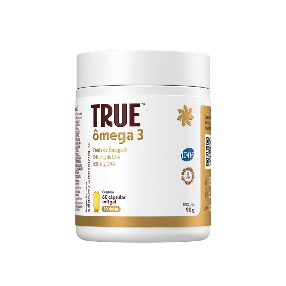 True Ômega 3 Com Vitamina E (60 Cápsulas)