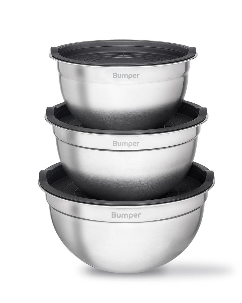 Conjunto 3 Bowls Bumper Inox