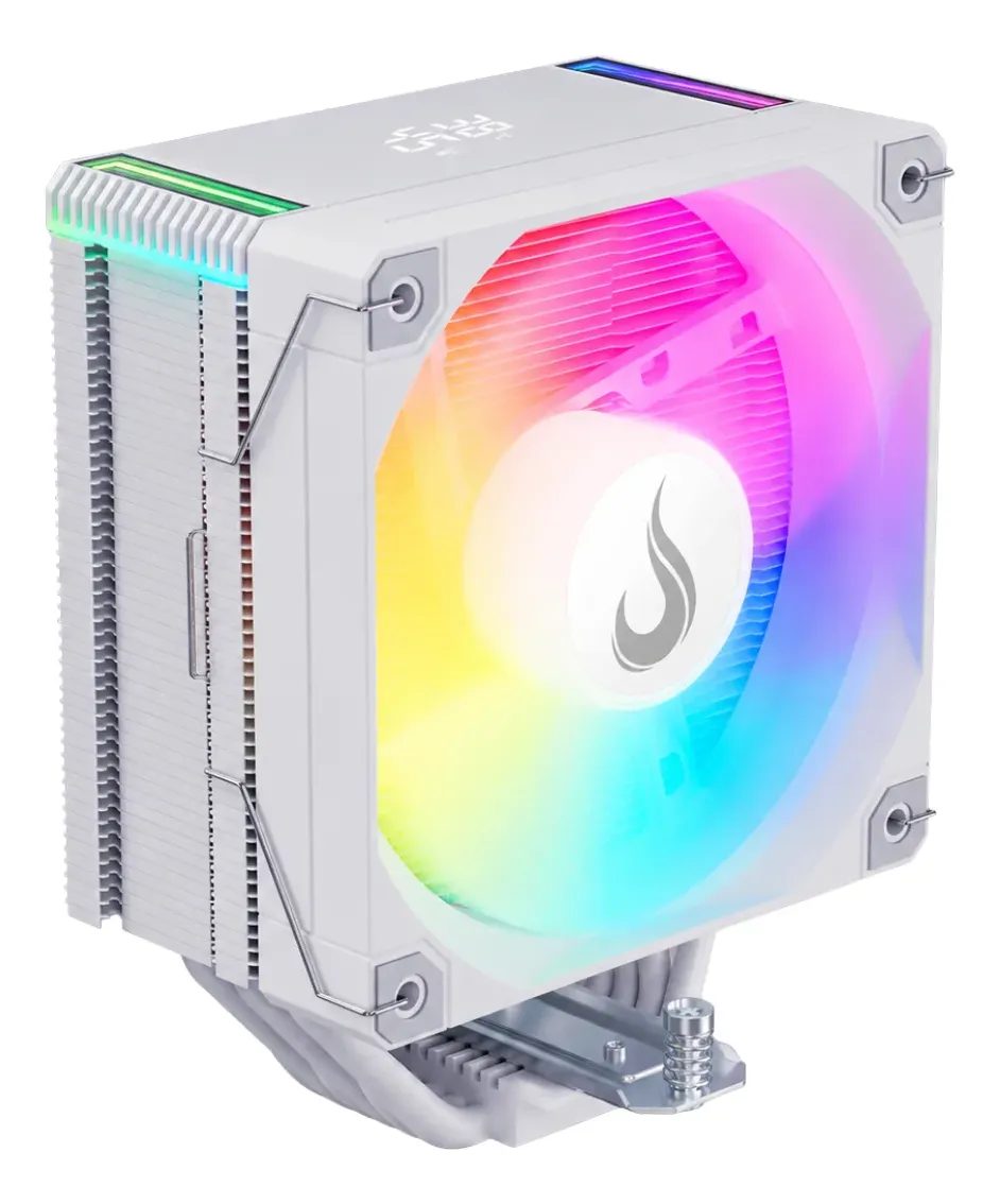 Air Cooler Gamer Argb Temp 6 Com Display De Temperatura Branco
