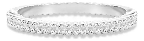 Anel Life Duplo Bolinhas Em Prata 925 24