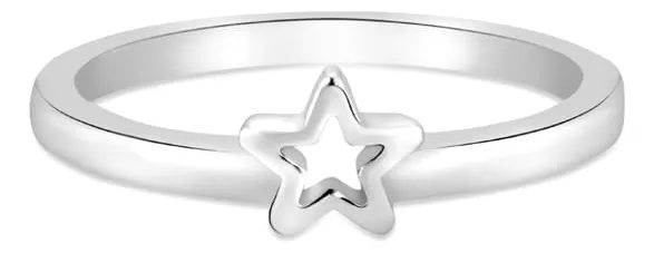 Anel Life Estrela Em Prata 925 24