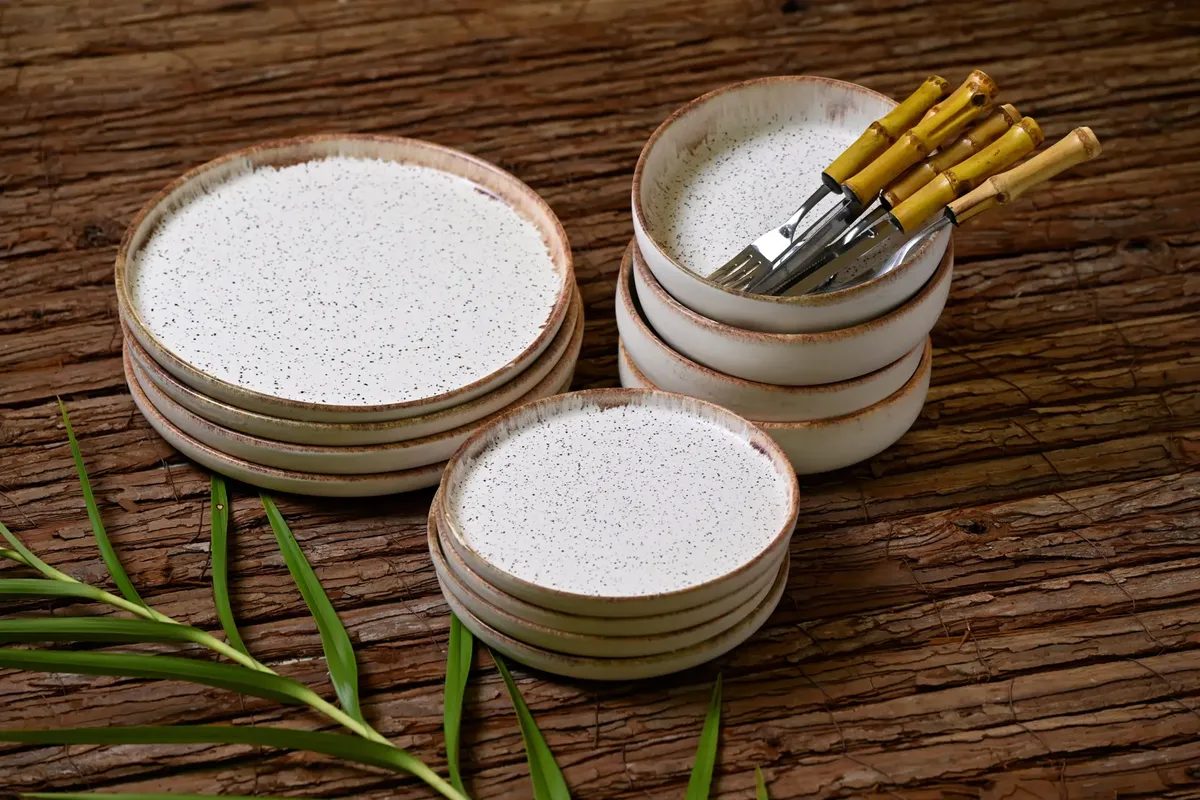 Aparelho De Jantar Colors Branco 12 Peças, Scalla Ceramica