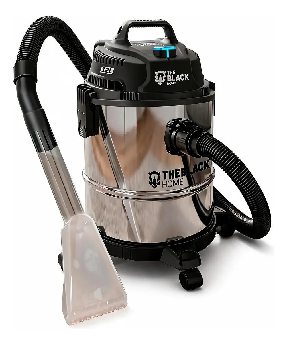 Aspirador De Pó E Água 12L 1200w Com Soprador E Bico Extratora The Black Tools 220v