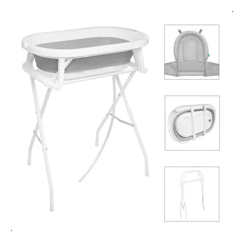 Banheira Bebe Suporte Dobravel Com Rede De Protecao Banho