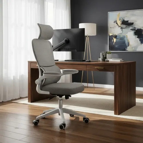 🔥Cadeira De Escritório Ergonômica G500 Suporte Lombar Cabeça