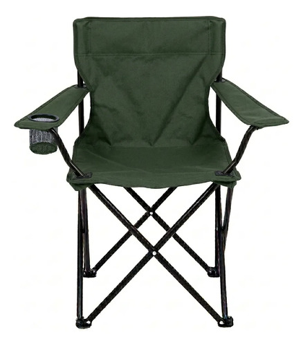 Cadeira Dobrável Para Camping E Pesca Com Suporte Para Copos