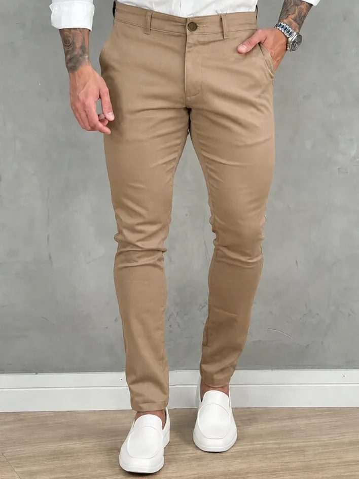 Calça Sarja Alfaiataria Esporte Fino (4 cores)