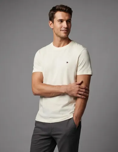 Camiseta Tommy Hilfiger Creme (P a GG)