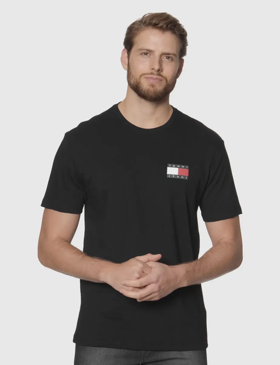 Camiseta Tommy Jeans Masculino - Preta