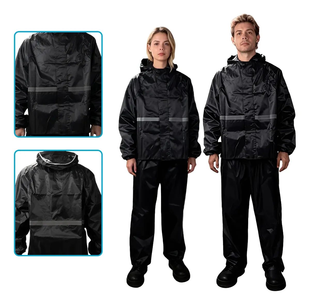 Capa De Chuva Moto Impermeável Pvc Motoqueiro