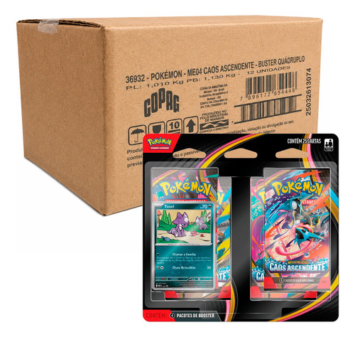 Case Com 12 Blister Quadruplo Quad Pack Caos Ascendente