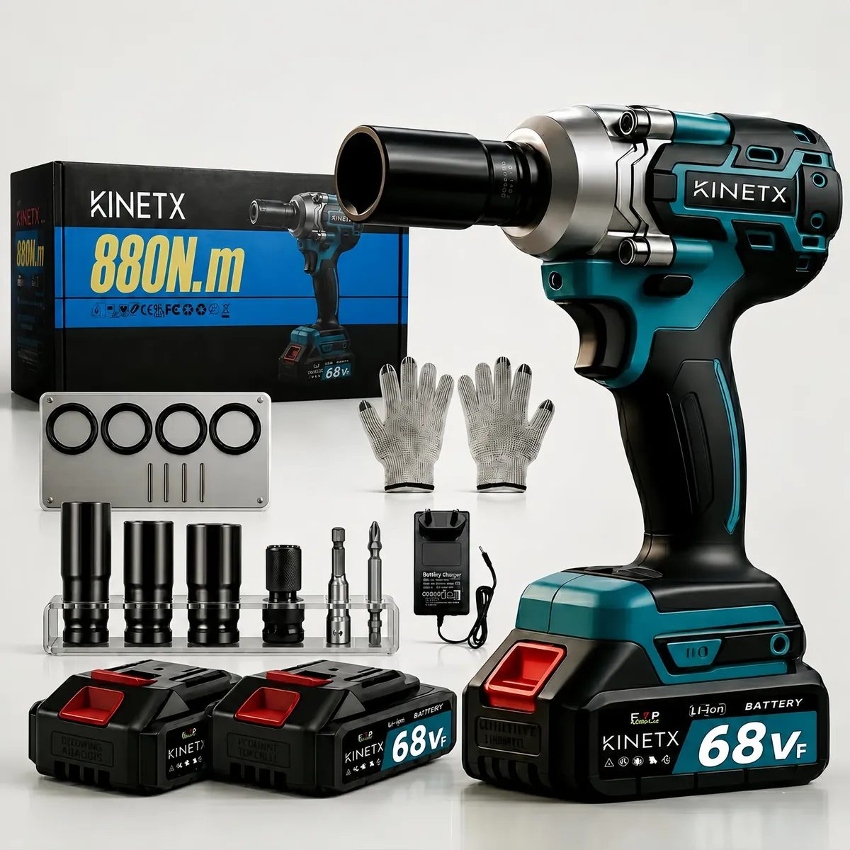 Chave de Impacto Kinetx Brushless