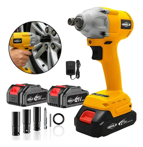 Chave De Impacto Sem Fio 21v C 2 Baterias 6500mah 250n