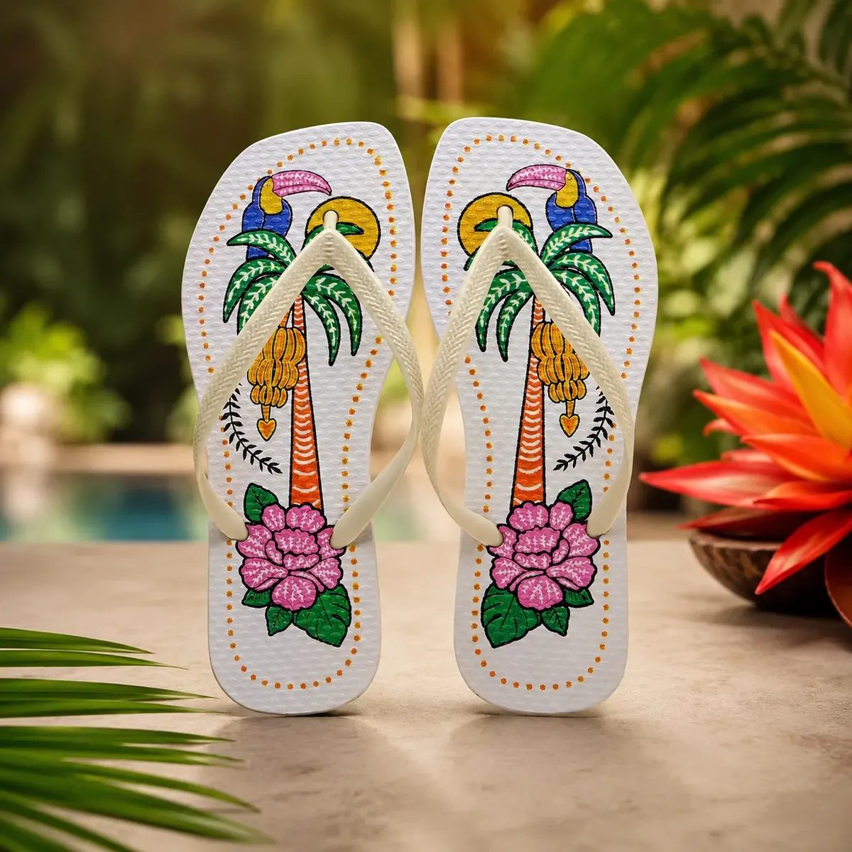 Chinelo De Dedo Feminino Casual Verão