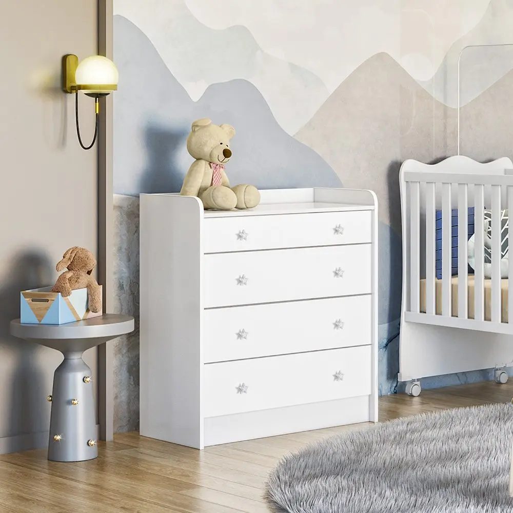Cômoda De Bebê Com Trocador Doce Sonho 2523