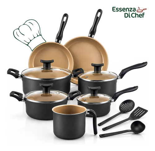 Conjunto Panelas Antiaderente 10 Peças Teflon