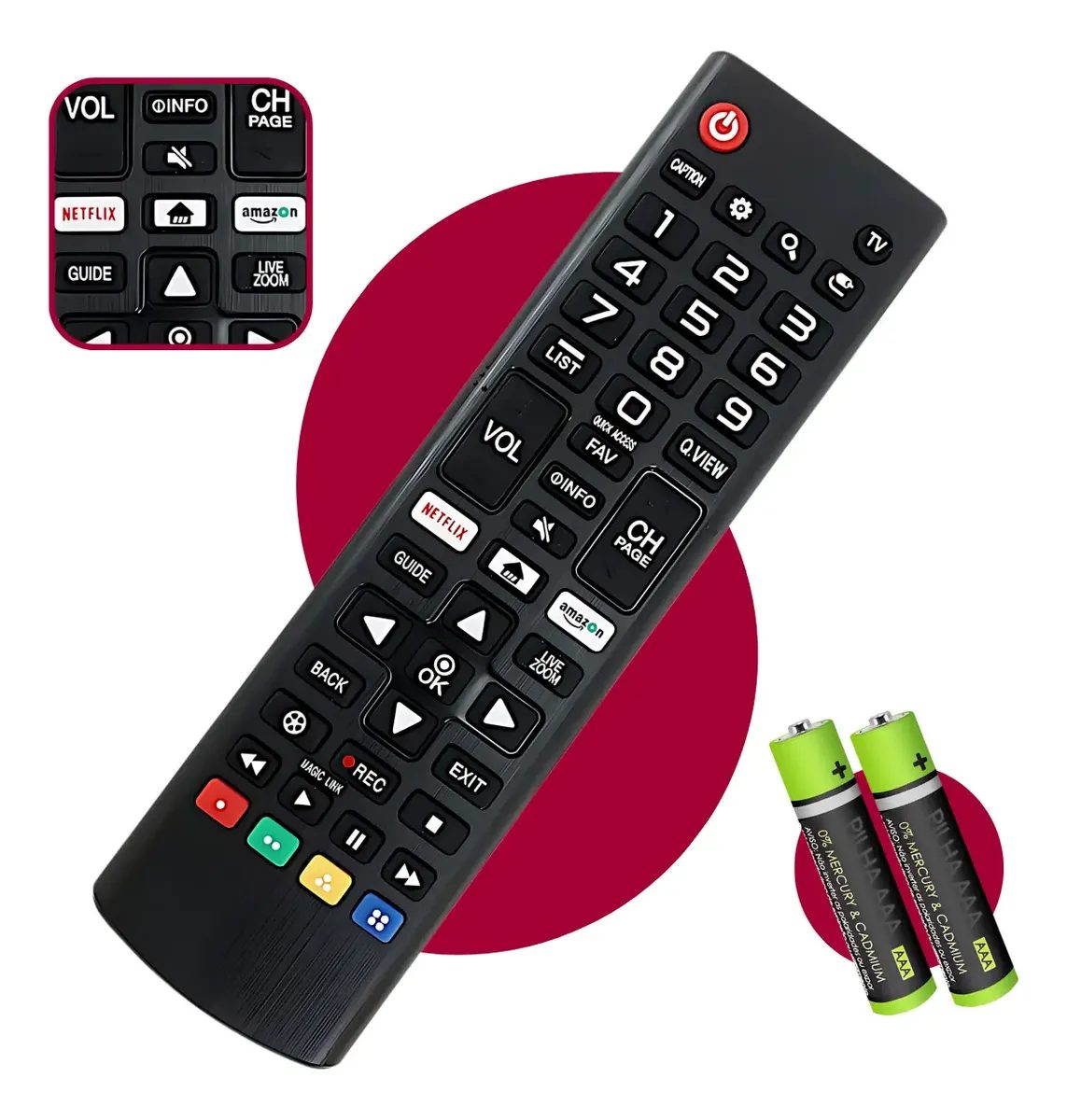 Controle Remoto Para LG Universal Tv Smart Led
