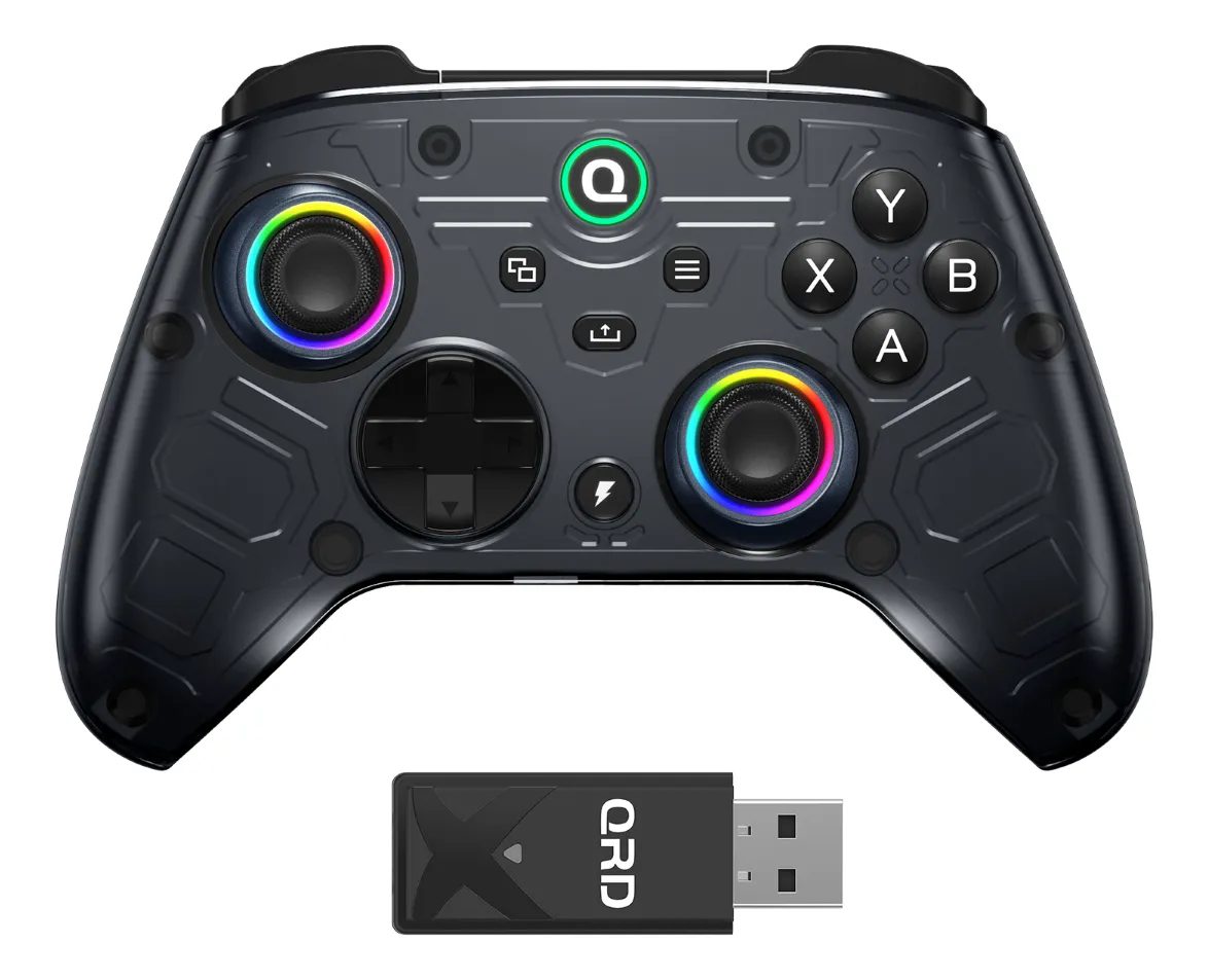 Controle Sem Fio Para Xbox Series X/ S/ One/pc Hall Preto M5 Preto
