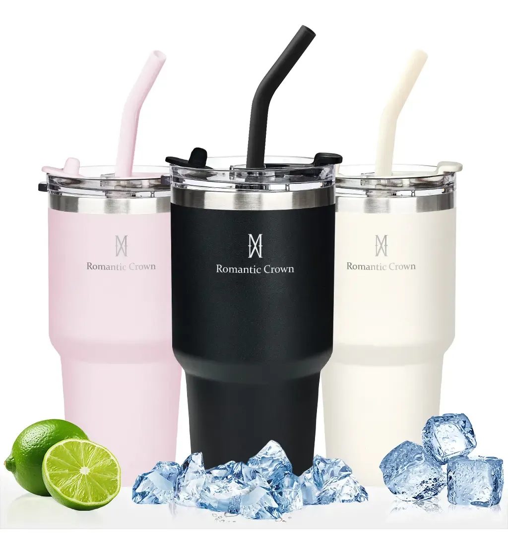 Copo Térmico 600ml Inox Romantic Crown (3 cores)