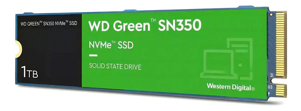 Disco Sólido Interwestern Digital Wd Green Sn350 Wds100t2g0c Verde