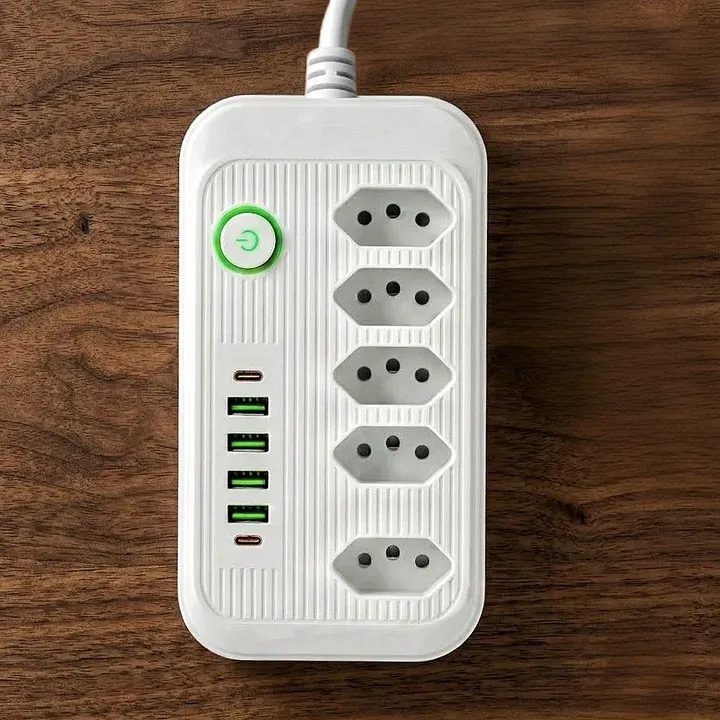 Extensão Elétrica com USB e Type-C