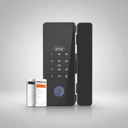 Fechadura Digital Inteligent Biométrica Para Porta De Vidro