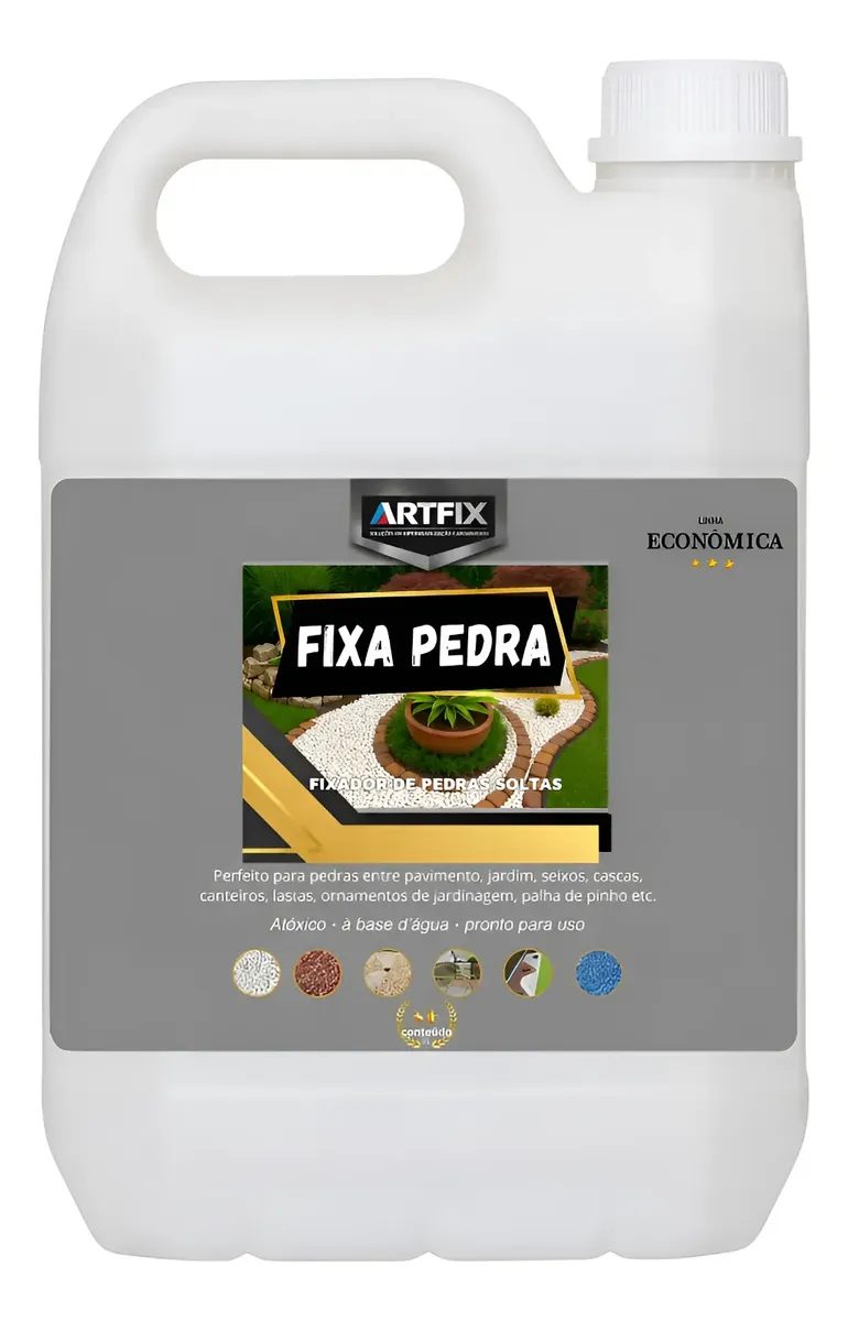 Fixador De Pedras Soltas E Jardim Fixa Pedra 5l - Economica