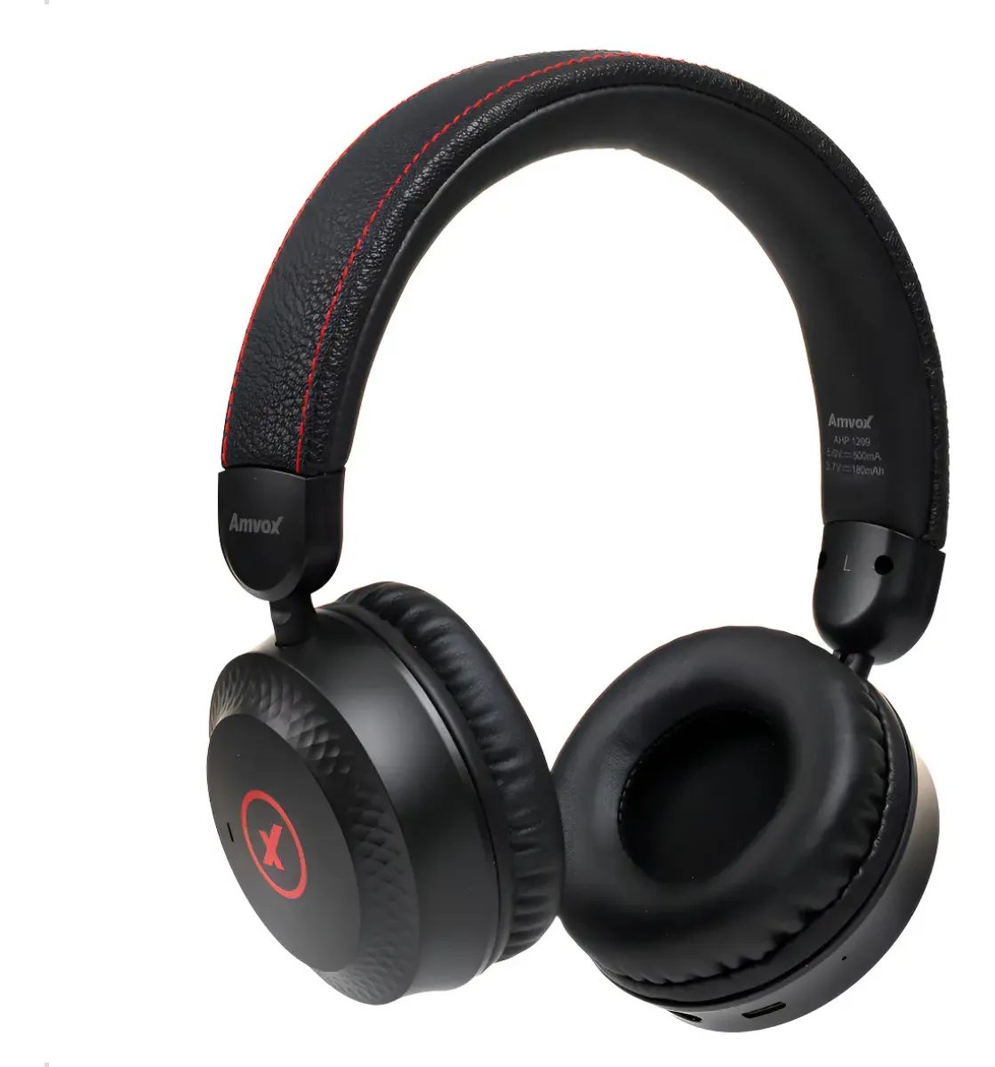 Fone De Ouvido Preto Sem Fio Bluetooth Alta Potência Amvox