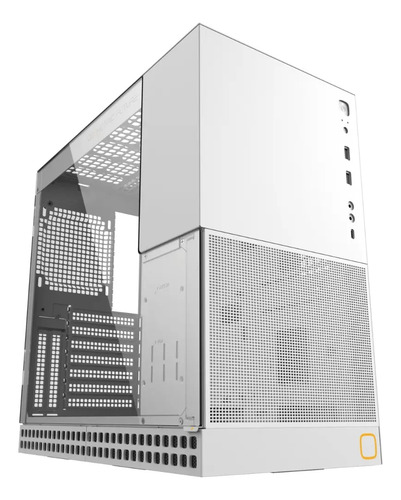 Gabinete Gamer Geometric Future Model 4 King Arthur Branco Negro