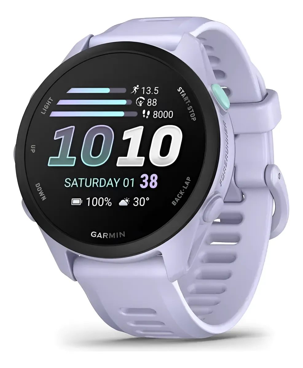 Garmin Relógio Forerunner 70 42mm Gps Monitor Card. Lavanda