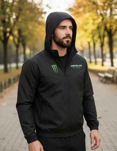 Jaqueta Corta Vento Monster Capuz Impermeável