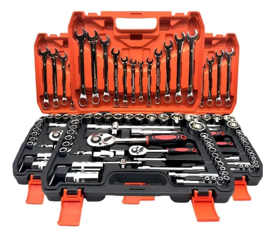 Jogo Soquete Chave Combinada Catraca Kit 61 Pcs C/ Maleta