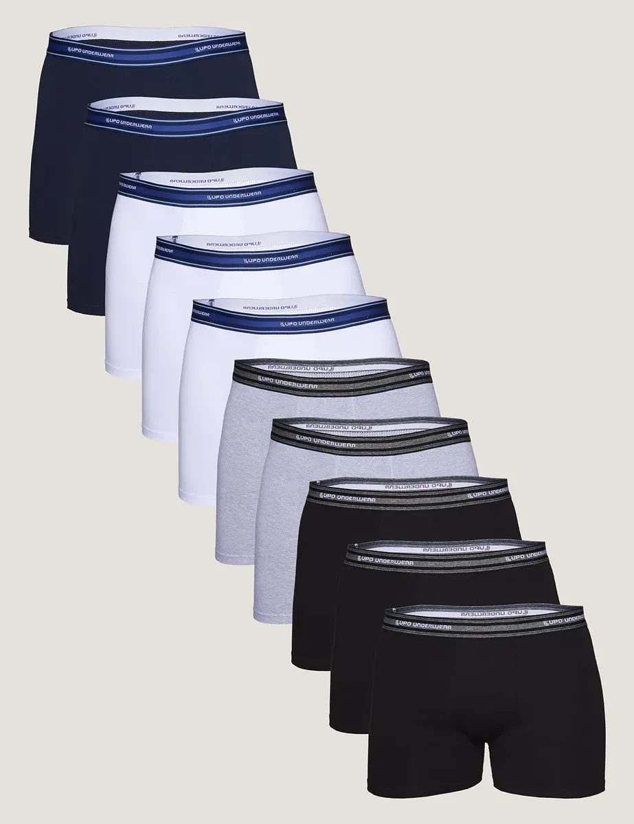 Kit com 10 Cuecas Boxer Lupo Algodão