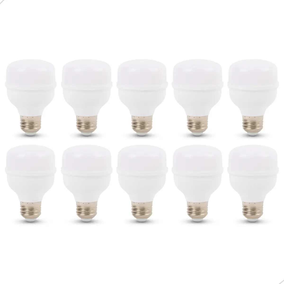 Kit 10 Lâmpada Led Bulbo 30w 6500k E27 Alta Potência Bivolt