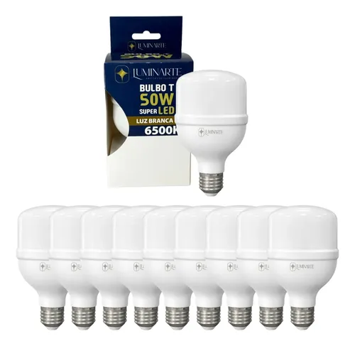 Kit 10 Lâmpadas Led Bulbo