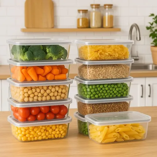 Kit 10 Potes 500ml Bpa Free Reutilizável