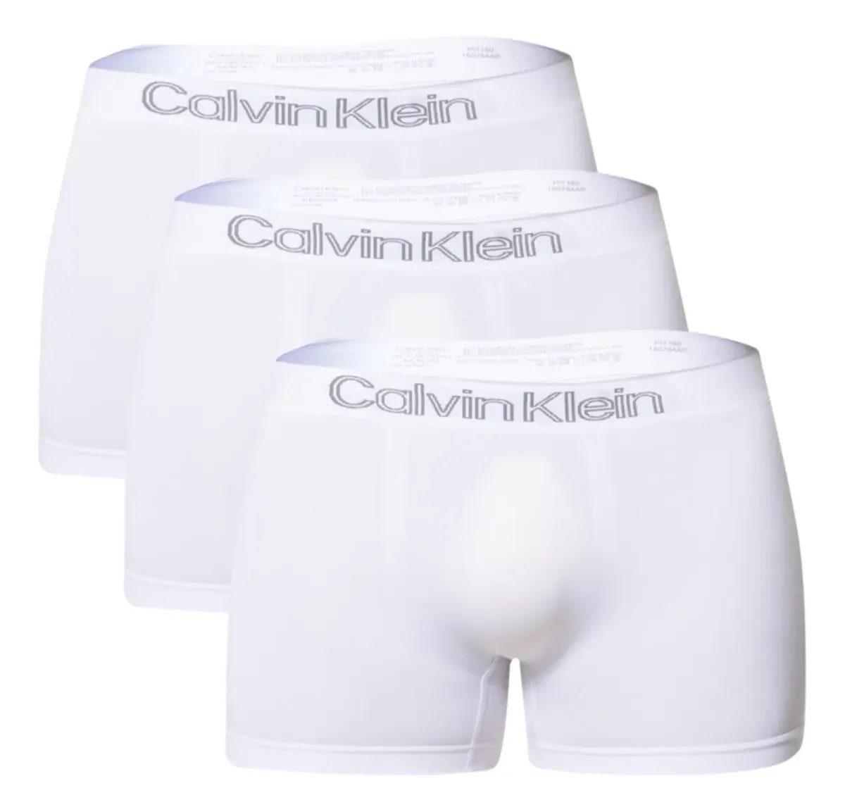 Kit com 3 Cuecas Calvin Klein Low Rise Trunk Sem Costura