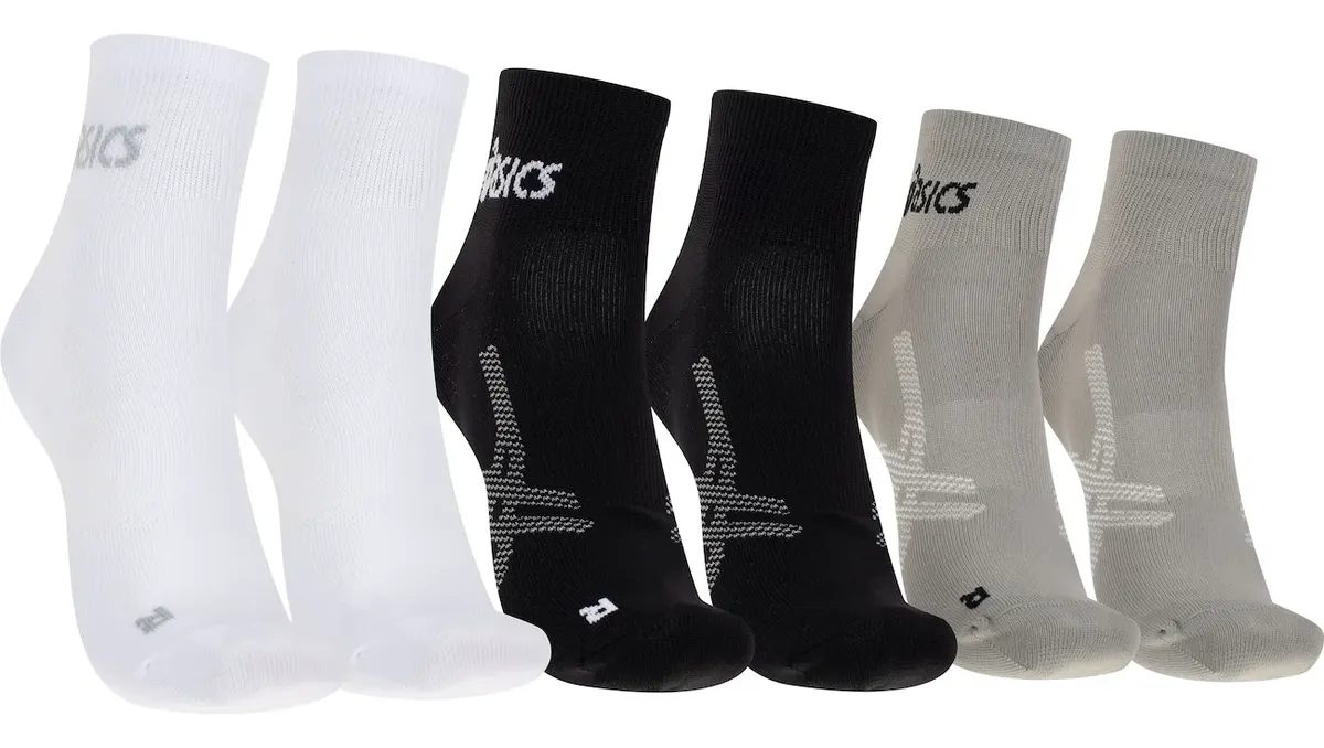 Kit 3 Pares de Meia Asics em Poliamida