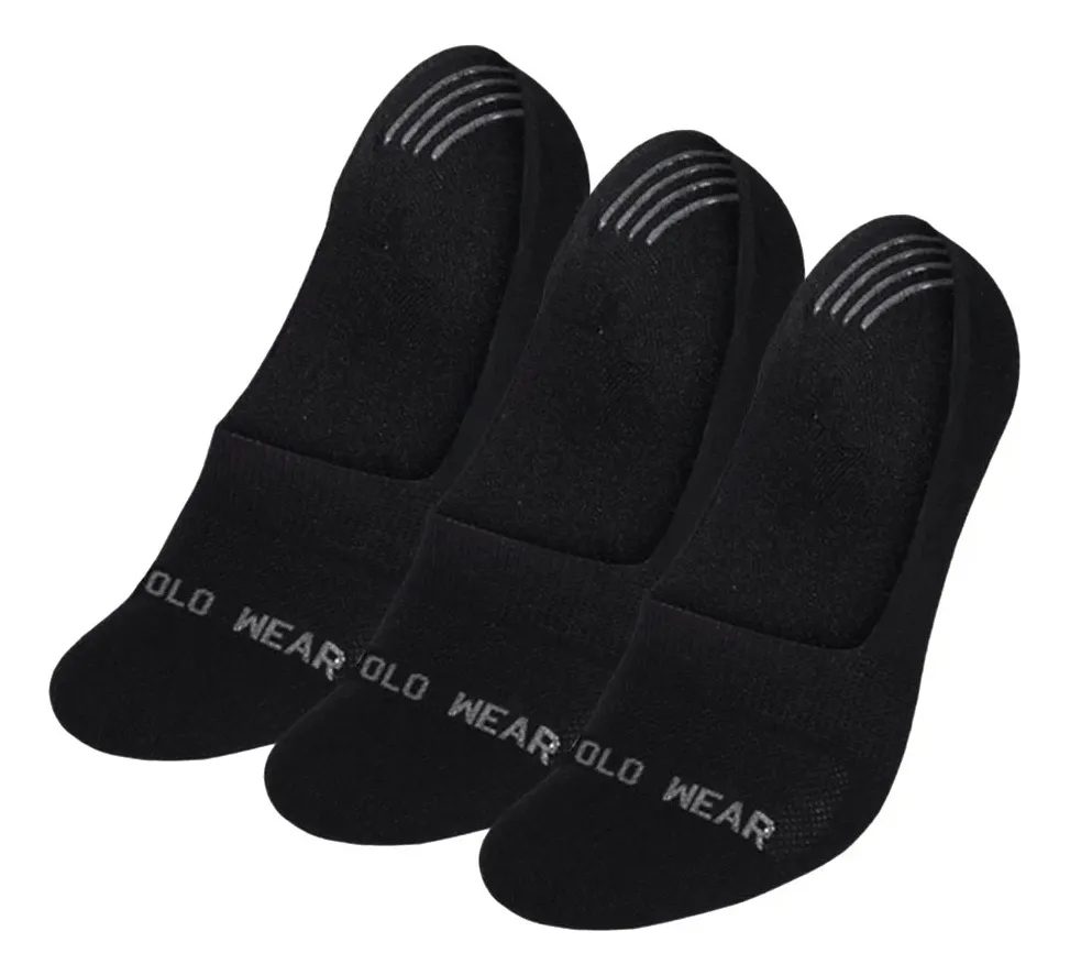 Kit 3 Pares De Meias Sapatilha Polo Wear