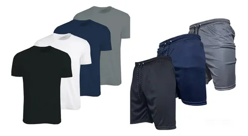✅ Kit Shorts e Camisetas Plus Size
