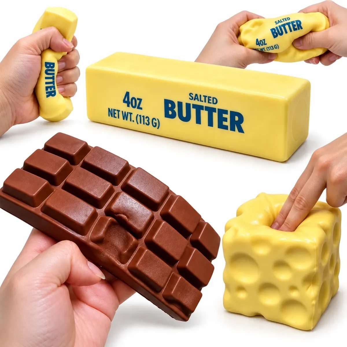 Kit 3 Squishys Fidget Popsy