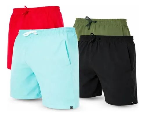 Kit 4 Bermudas Shorts Tectel