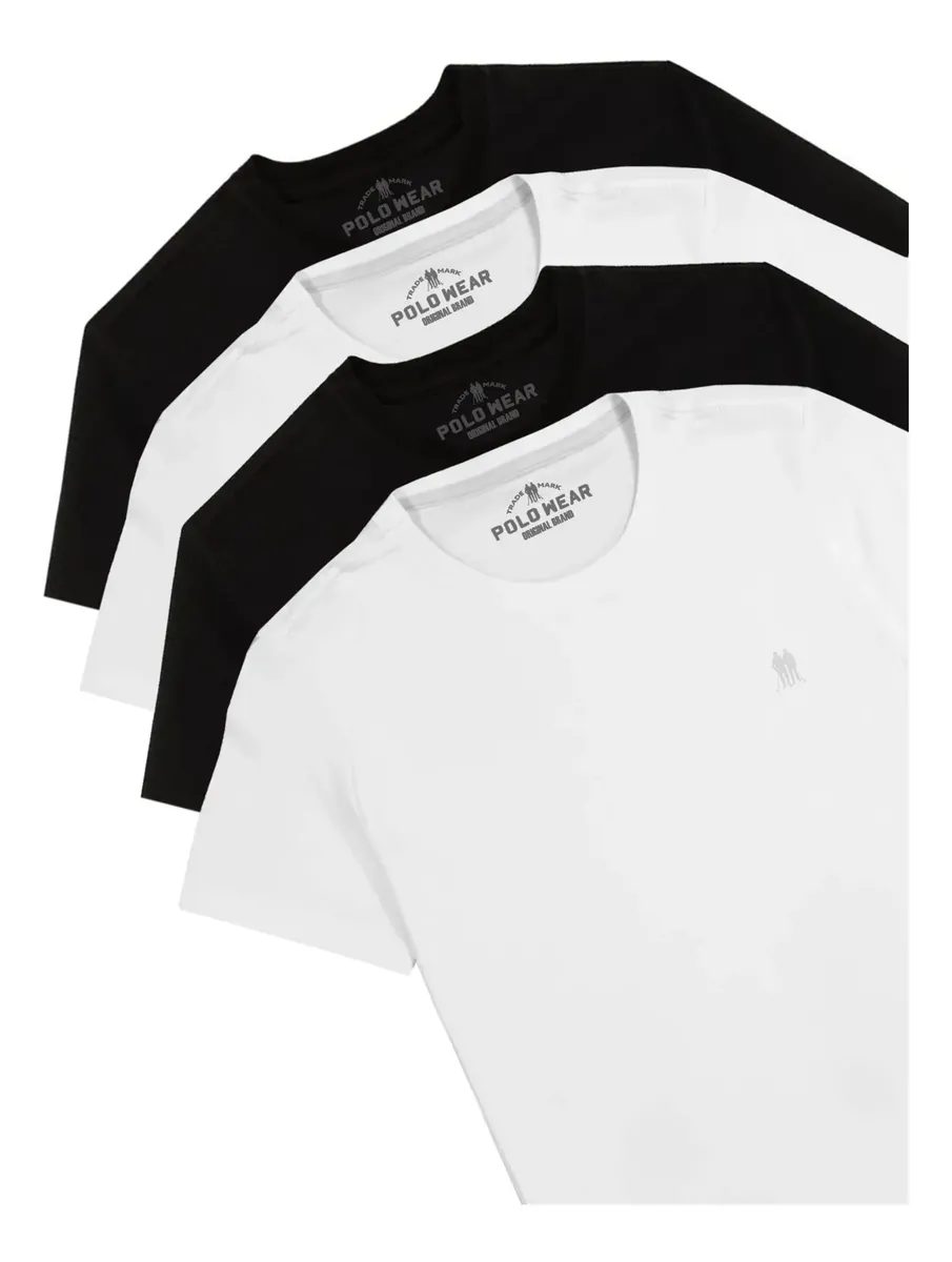 Kit com 4 Camisetas Polo Wear