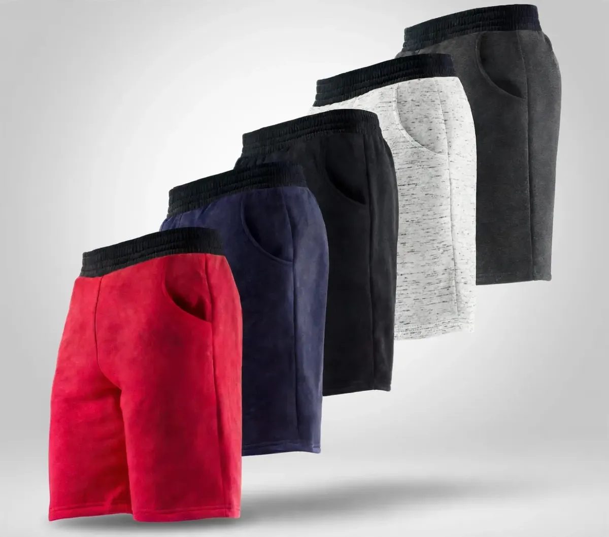 Kit com 5 Bermudas Moletom