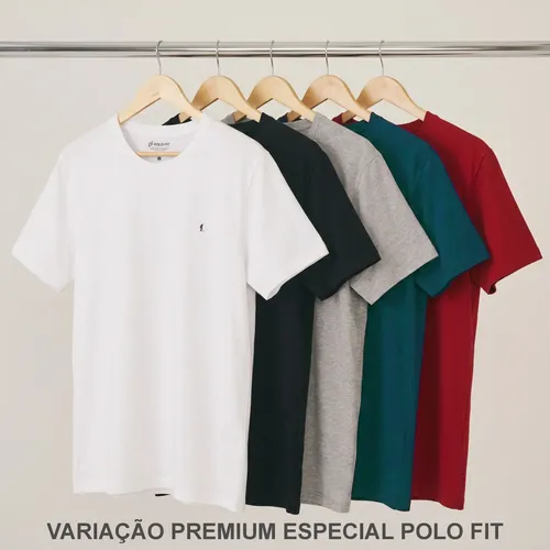 ✅ Kit 5 Camisetas Básicas Algodão