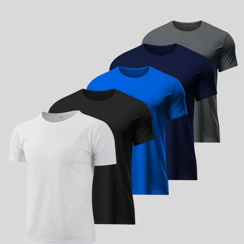 KIT COM 5 CAMISETAS DRY FIT POR APENAS R$50!