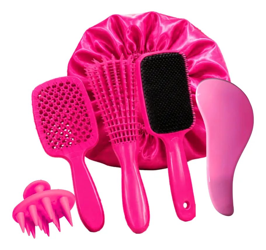 Kit 5 Escovas Finalizadoras Cabelo