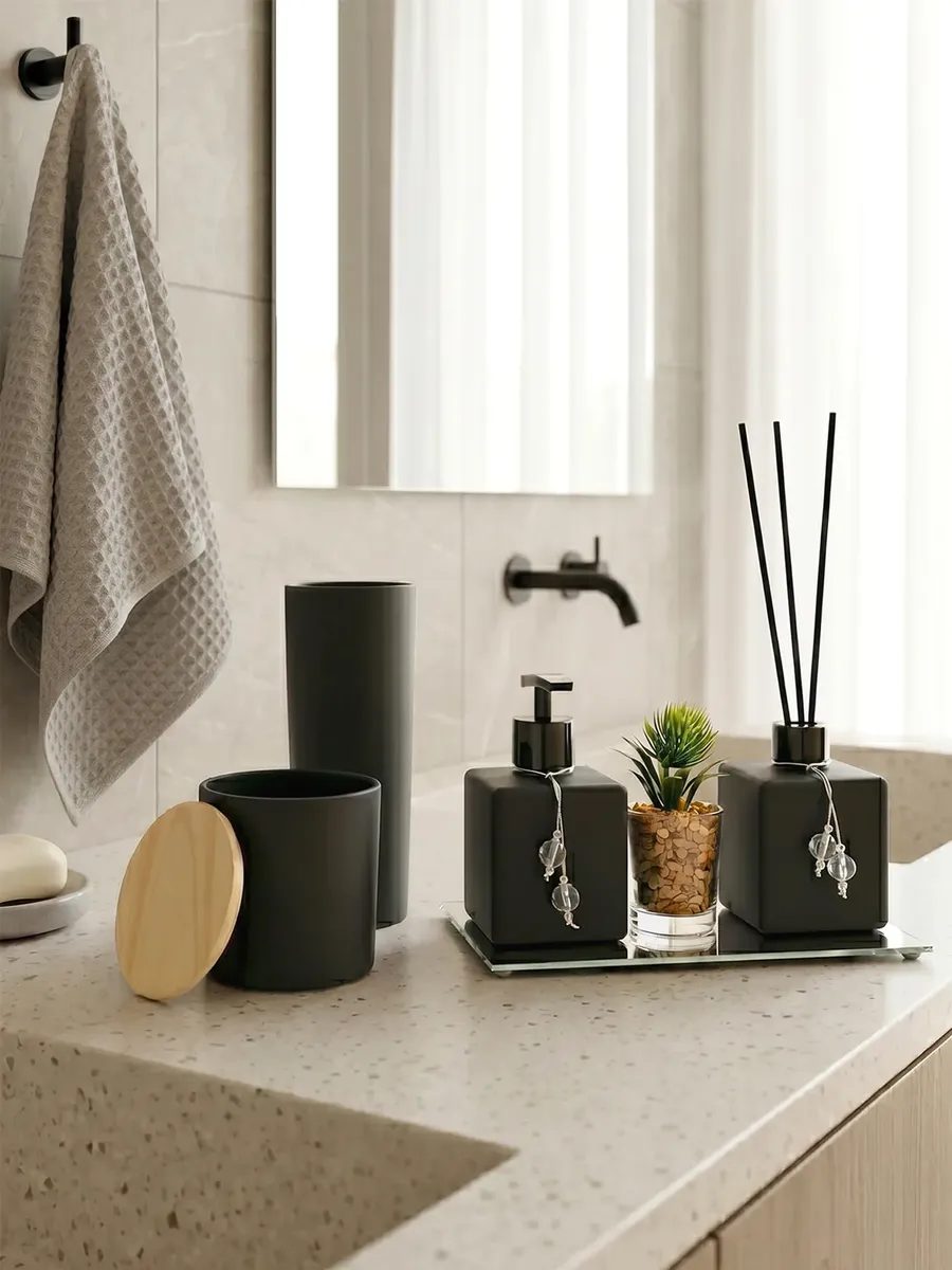 Kit Lavabo Aromatizador e Saboneteira
